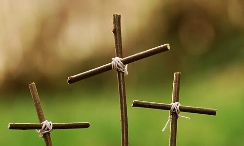 Image of three crosses are a reminder that God can redeem my life’s story