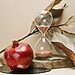 Hourglass on decorative display illustrate waiting