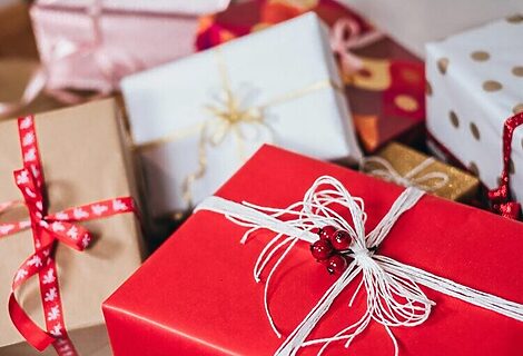 Wrapped presents illustrate Christmas celebration which hints to even grander celebration