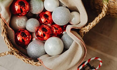 Image of bag of ornaments help illustrate devotional story about treasuring encounters with God