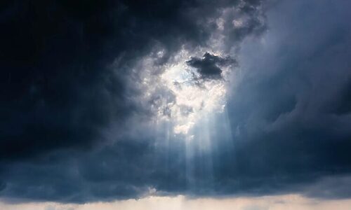 Stormy sky image illustrates life being stormy or hard