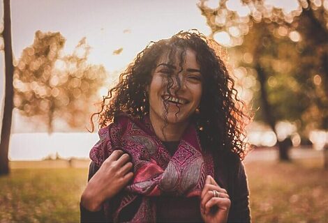 Picture of woman standing outside