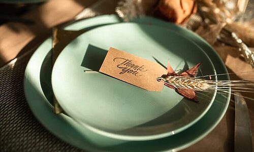Picture of table setting illustrates the story of David’s kindness to Mephibosheth and how it mirrors God extending a seat at His Table for His children