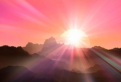 Image of sunrise illustrates Bible verses about new beginnings