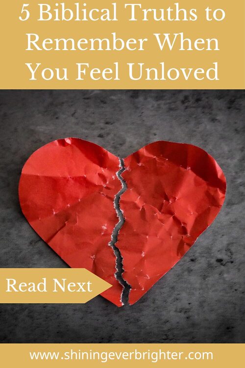 5 Biblical Truths to Remember When You Feel Unloved Gold Article Pin