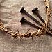 Image of three nails and crown of thorns represent Jesus’s resurrection and Easter Sunday
