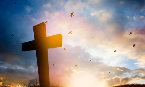 Image of cross represents bible verses about Easter Sunday or Good Friday
