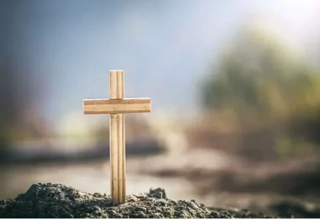 Image of cross represents Easter and Jesus’s resurrection