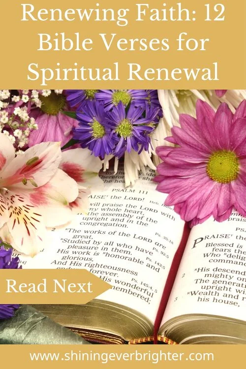 Gold article image for renewing faith: 12 Bible verses for spiritual renewal